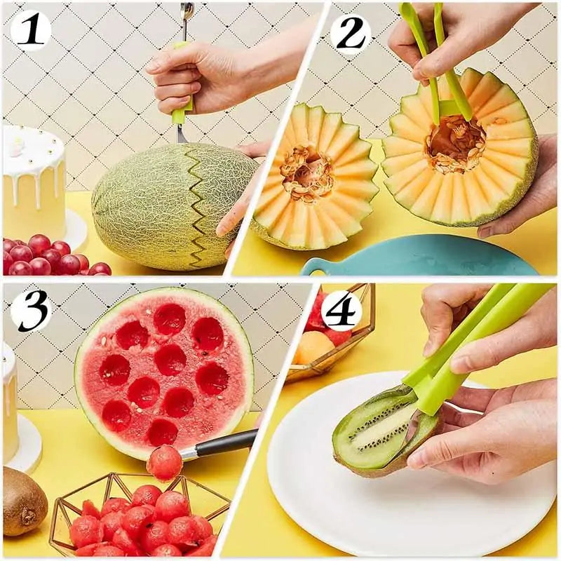 4 in 1 Fruit Carving Knife Cutter - Olivell