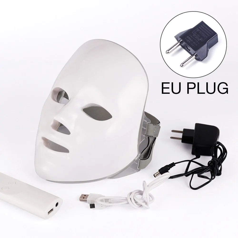 7 Colors LED Photon Therapy Facial Mask - Olivell