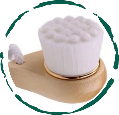 Facial Brush with Bamboo Handle - Olivell