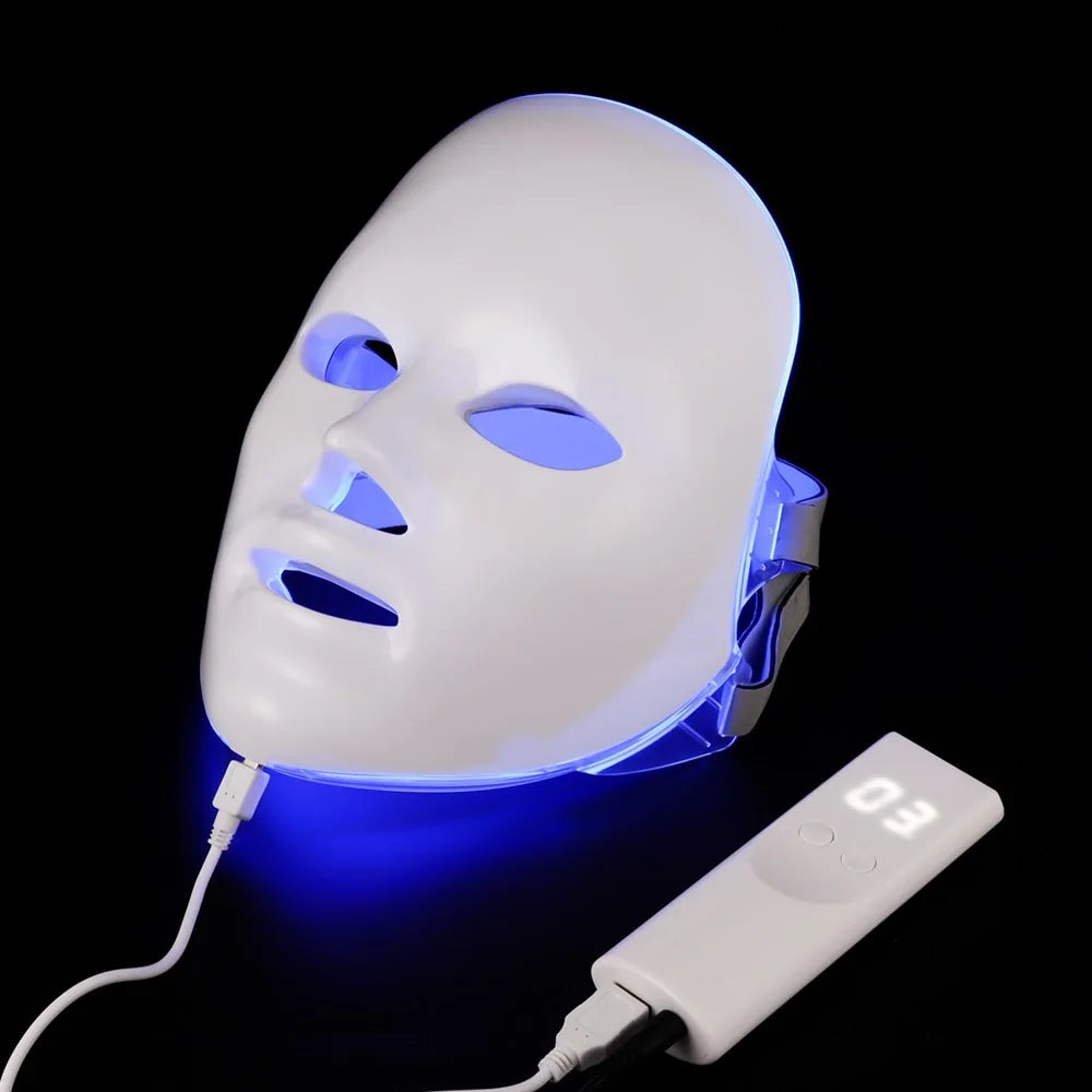 7 Colors LED Photon Therapy Facial Mask - Olivell